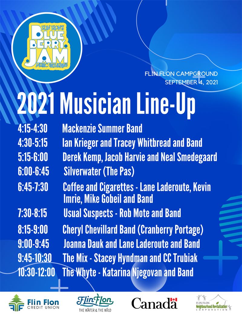 Flin Flon's Blueberry Jam Music Gathering 2021
